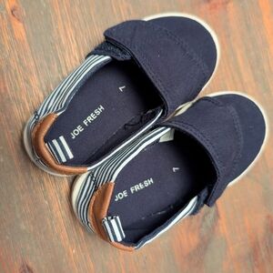 Joe Fresh Navy and Brown Kids Sneakers
